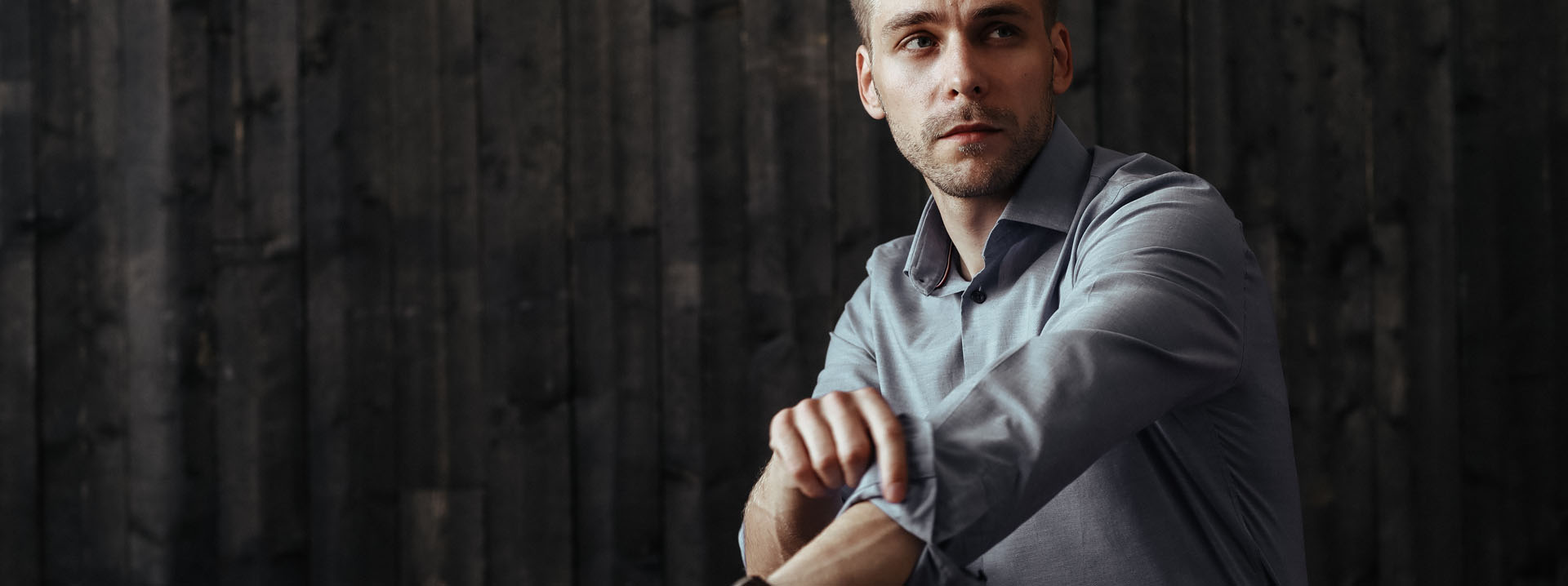Fiorenzo shirt campaign showing fabric and cuff detail